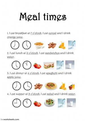 Image Example for mealtime