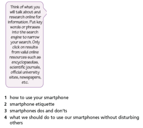 Presentation skills 4 - SBT Tiếng Anh 7 Right on! 1 1
