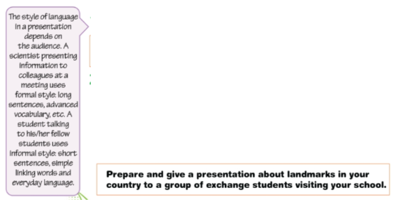 Presentation skills 5 - SBT Tiếng Anh 7 Right on! 0 1