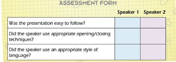 Presentation skills 5 - SBT Tiếng Anh 7 Right on! 2 1