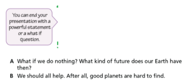 Presentation skills 6 - SBT Tiếng Anh 7 Right on! 3 1