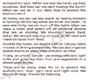 Presentation skills 6 - SBT Tiếng Anh 7 Right on! 4 1