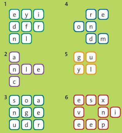 Puzzles and games - Unit 1 - Tiếng Anh 6 - Friends plus 3 1