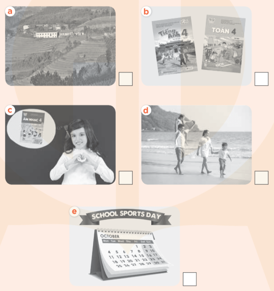 Self-check 2 - SBT Tiếng Anh 4 - Global Success 0 1