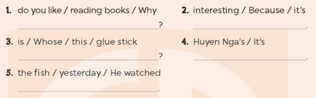 Self-check 2 - SBT Tiếng Anh 5 - Global Success 4 1