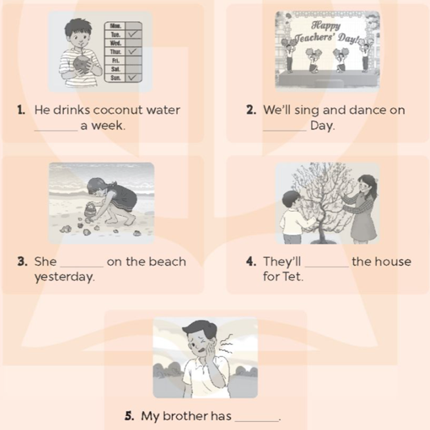 Self - check 3 - SBT Tiếng Anh 5 - Global Success 2 1