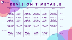 Image Example for revision schedule
