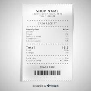 Image Example for receipt
