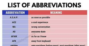 Image Example for abbreviation