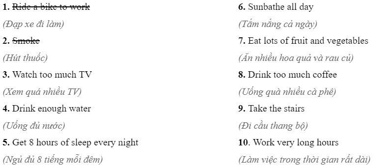 Tiếng Anh 10 Unit 10 10A 2 1