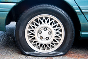 Image Example for flat tyre