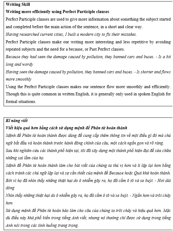 Tiếng Anh 11 Unit 10 Lesson 3 8 1