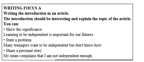 Tiếng Anh 11 Unit 7 7.7 Writing 3 1