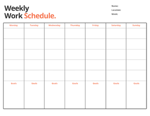 Image Example for schedule