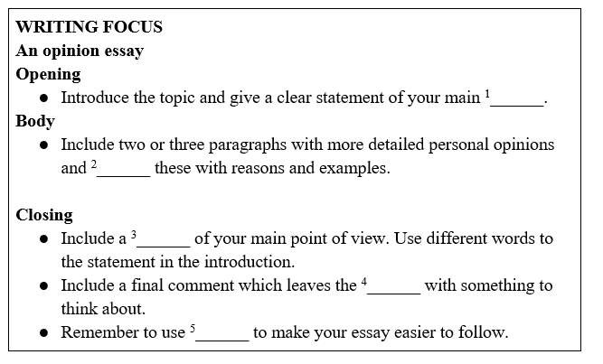 Tiếng Anh 11 Unit 9 9.7 Writing 4 2