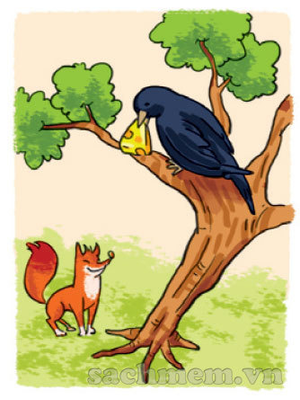 Image Example for The fox, the crow