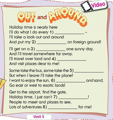 Tiếng Anh 7 Songs Unit 5 0 1