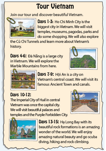 Tiếng Anh 7 Unit 5 5. Progress Check 5 1