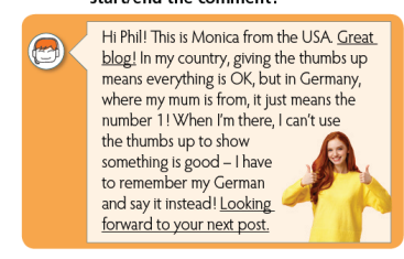 Tiếng Anh 7 Writing 1. A blog comment 1 1