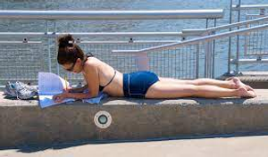 Image Example for sunbathe