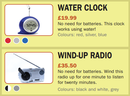 Tiếng Anh 8 Unit 4 Speaking: Comparing products 6 1