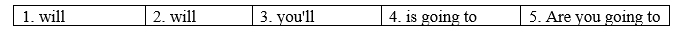 Tiếng Anh 8 Unit 5 Language focus: will and be going to - Future continuous 1 1
