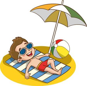 Image Example for sunbathing