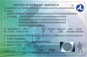 Image Example for pilot’s license