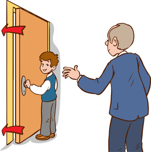 Image Example for close the door