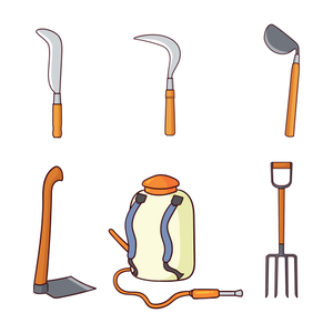 Image Example for traditional farming tools