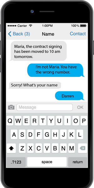 Image Example for text message