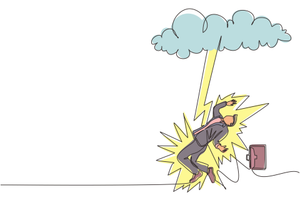 Image Example for strike - struck - struck