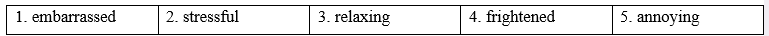 Tiếng Anh 9 Unit 4 Vocabulary: Feelings and emotions 3 1