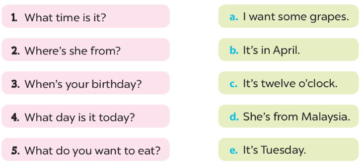 Tiếng Anh lớp 4 Review 1 trang 40, 41 Global Success 2 1