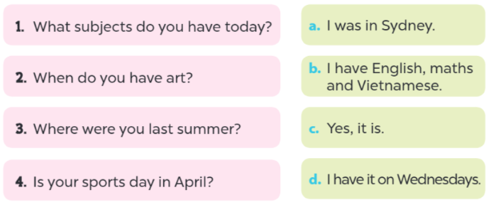 Tiếng Anh lớp 4 Review 2 trang 74, 75 Global Success 2 1