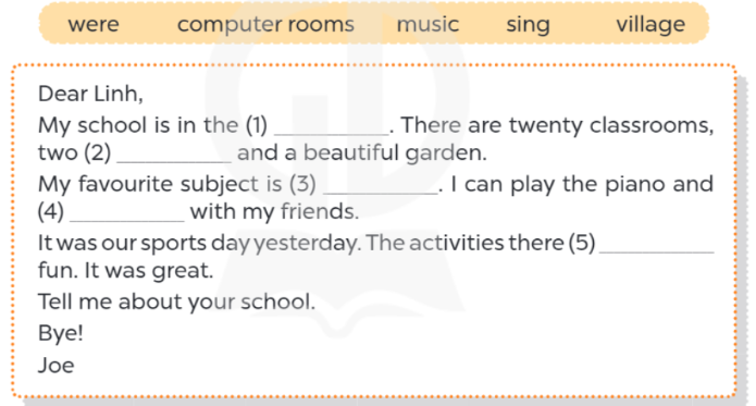 Tiếng Anh lớp 4 Review 2 trang 74, 75 Global Success 3 1