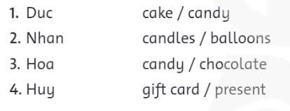 Tiếng Anh lớp 4 Review 3 trang 72, 73 Family and Friends 1 1