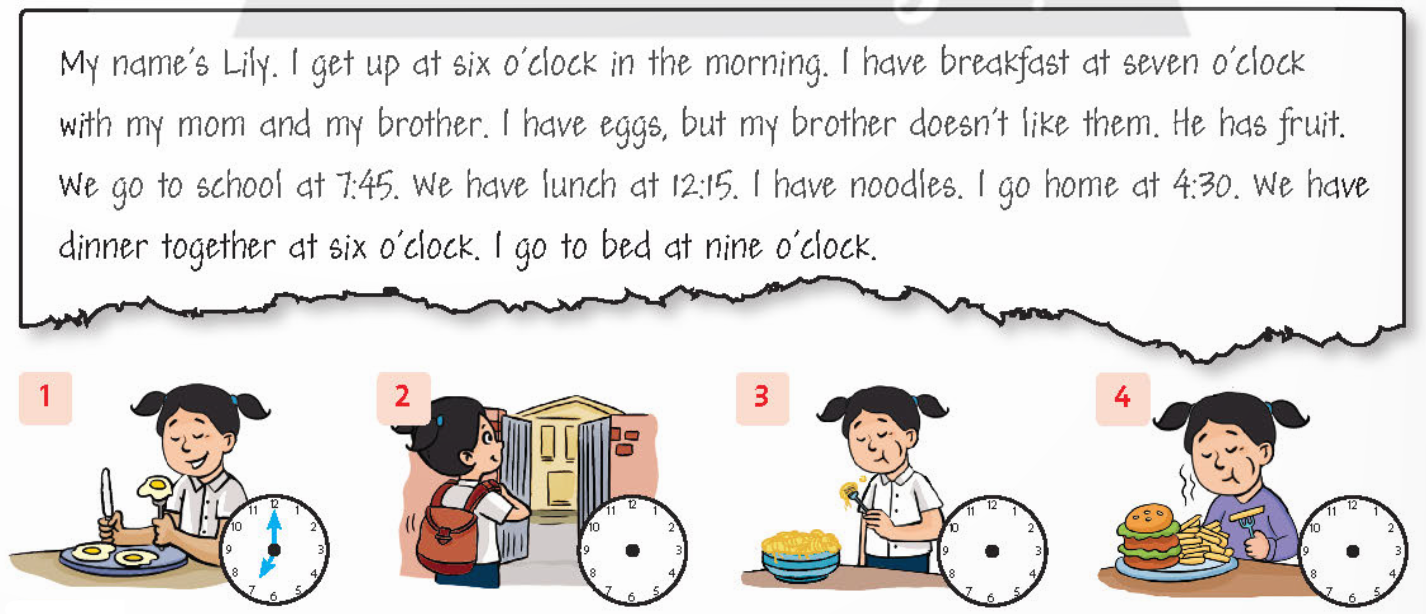 Tiếng Anh lớp 4 Review 3 trang 72, 73 Family and Friends 2 1