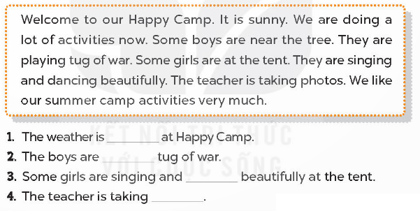 Tiếng Anh lớp 4 Review 4 trang 70 Global Success 3 1