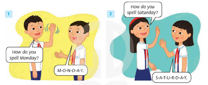 Tiếng Anh lớp 4 Starter lesson three trang 6 Family and Friends 1 1