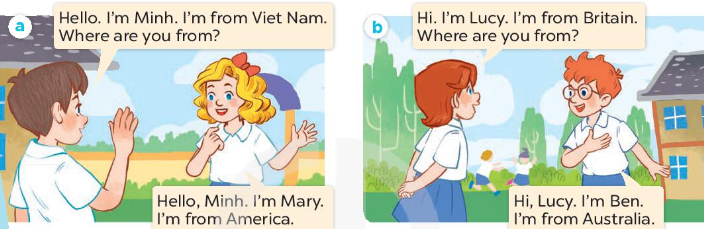 Tiếng Anh lớp 4 Unit 1 lesson 1 trang 10, 11 Global Success 0 1