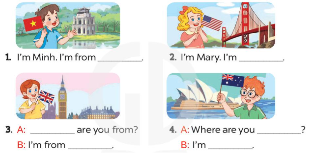 Tiếng Anh lớp 4 Unit 1 lesson 1 trang 10, 11 Global Success 4 1