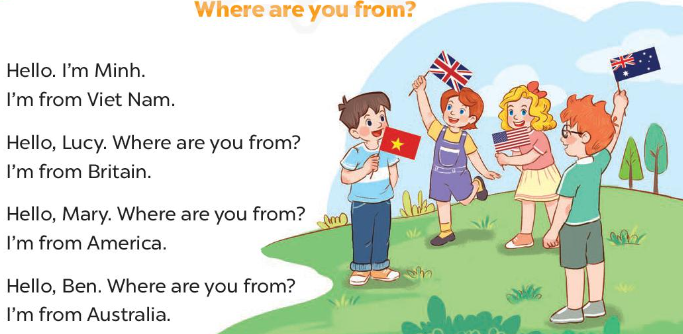 Tiếng Anh lớp 4 Unit 1 lesson 1 trang 10, 11 Global Success 5 1