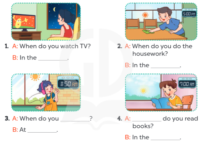Tiếng Anh lớp 4 Unit 14 lesson 1 trang 24 Global Success 4 1