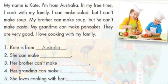 Tiếng Anh lớp 4 Unit 2 Culture trang 29 iLearn Smart Start 4 1