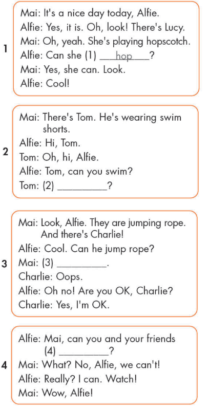 Tiếng Anh lớp 4 Unit 2 lesson 2 trang 23 iLearn Smart Start 7 1