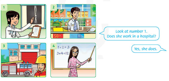 Tiếng Anh lớp 4 Unit 2 lesson two trang 17 Family and Friends 2 1