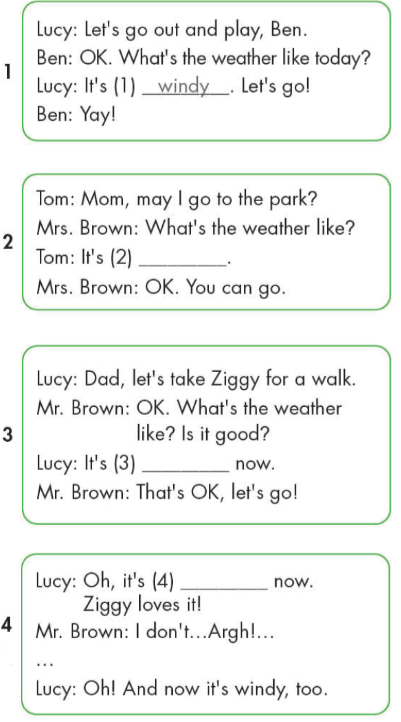 Tiếng Anh lớp 4 Unit 3 lesson 1 trang 34 iLearn Smart Start 7 1