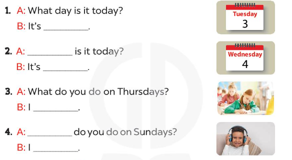 Tiếng Anh lớp 4 Unit 3 lesson 2 trang 24, 25 Global Success 4 1