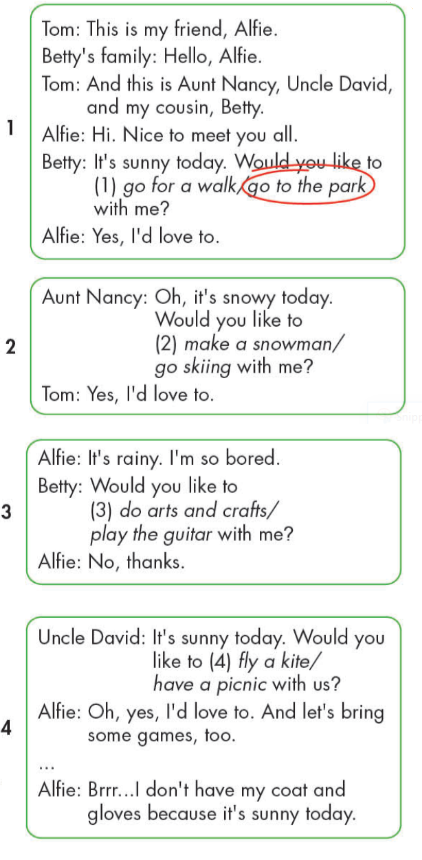 Tiếng Anh lớp 4 Unit 3 lesson 2 trang 37 iLearn Smart Start 7 1